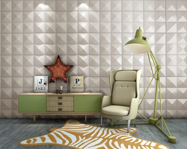 60x60 Pu Indoor 3d Wall Panel