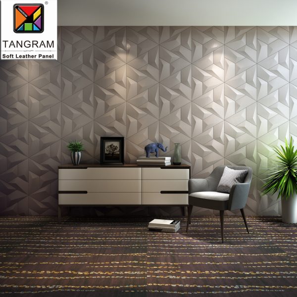 Eco Friendly White Indoor 3D Mosaic Tile
