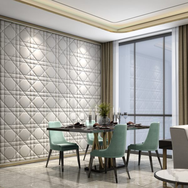 Dior Plus Luxury Peel Stick Wallpaper with Suede Embossed Panel