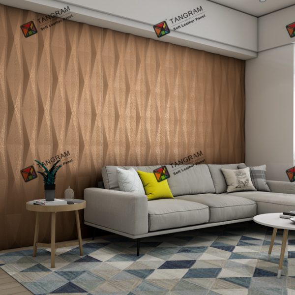Bio Material Trapezoid Indoor Big Wall Panel