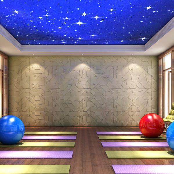 3D Wallpaper Cross With Sparkles Rest Room Wall Panel
