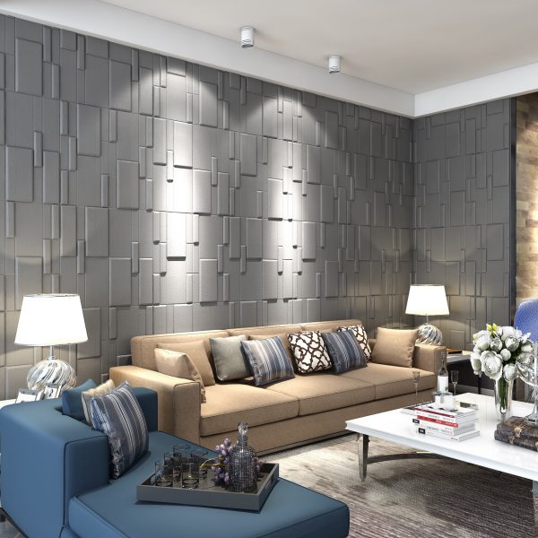High Quality Soundproof 3D Art Wall Big Size Wall Panel 3D Textured Wallpaper Soft Leather Foam Wall Sheet