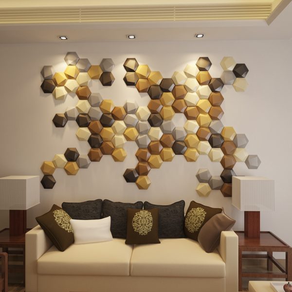 Pu White Indoor 3D Mosaic Tile