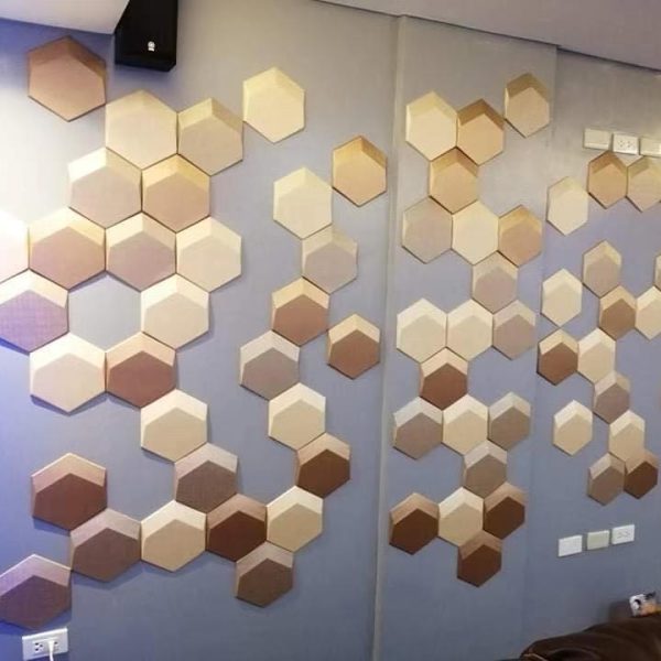 Soundproof White Indoor 3D Mosaic Tile