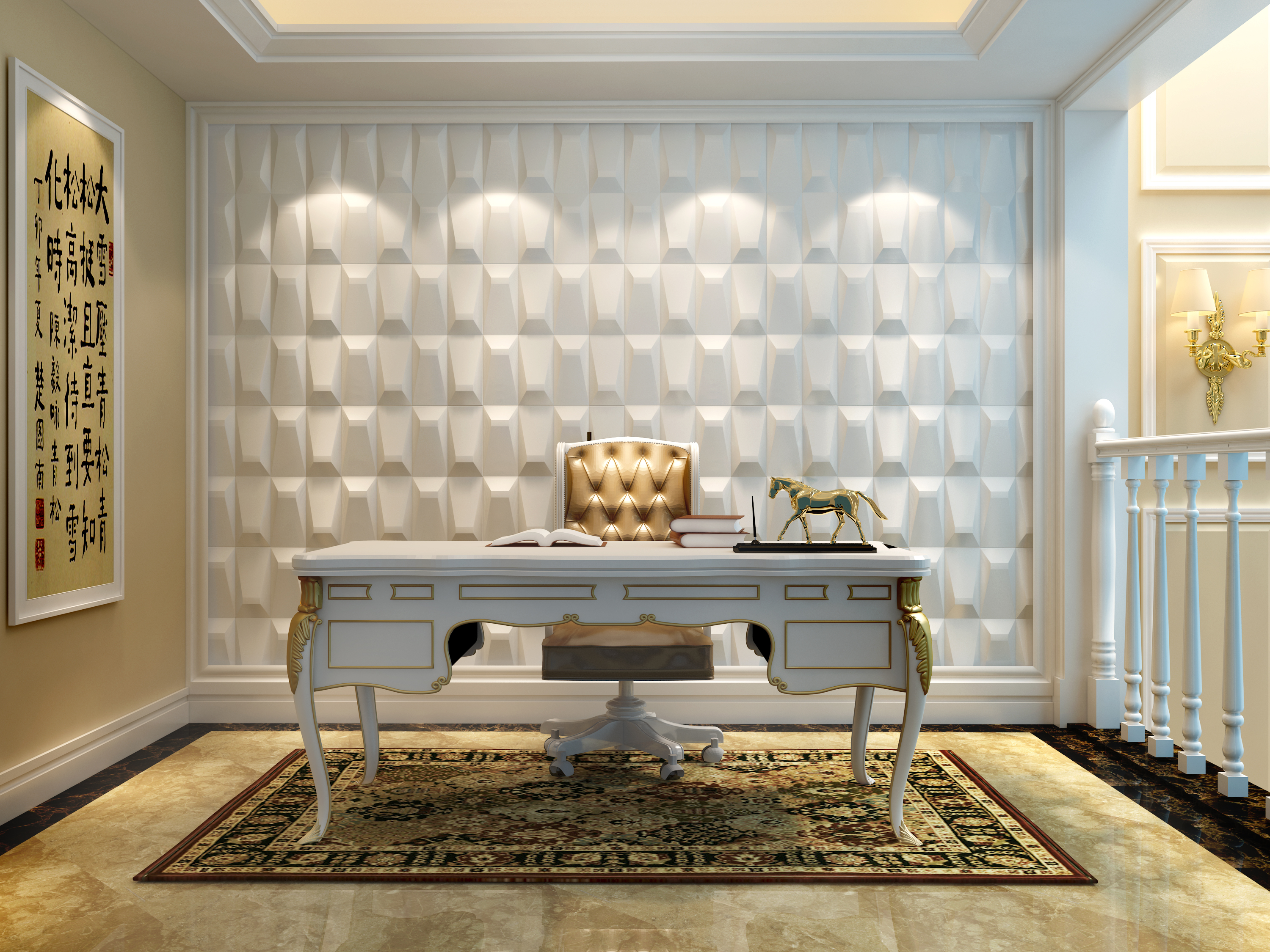wall coating-wall brick-wall panel-Moon Waves II (5)
